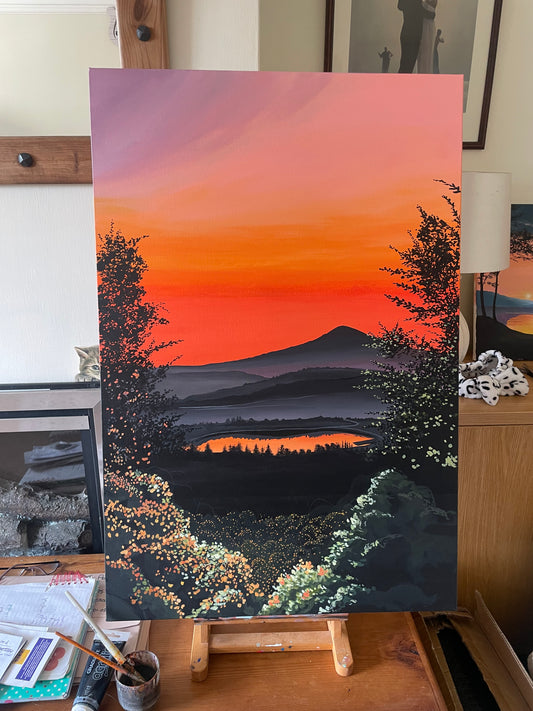 “Orange embers” UPSCALED Original